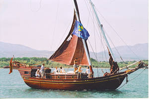 Une photo classique de l'Obock  dans l'avant-port de Port Leucate