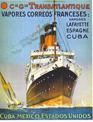 Affiche de la Compagnie Générale Transatlantique