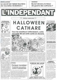 La fausse "une" du dossier de présentation du projet Halloween Cathare