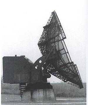 Photo d'un radar Würzburg dont deux exemplaires équipaient la base allemande de Leucate